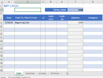 account register – Checking, Savings & Cash Account Register