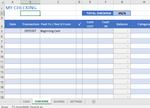 account register – Checking, Savings & Cash Account Register